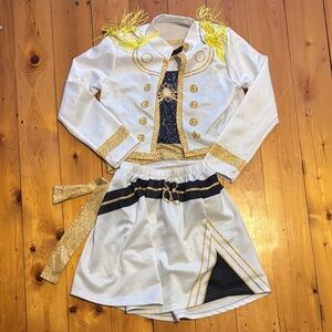 Kids Kpop Demon Hunters White and Gold Costume Set